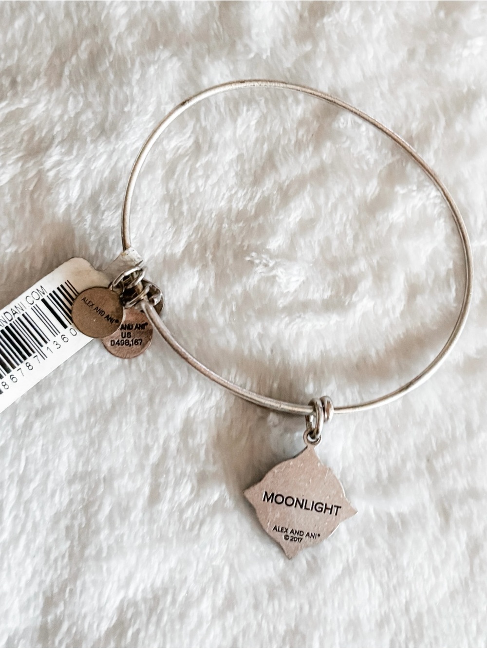 NWT! Alex and Ani Moonlight Charm Bracelet - Silver & Gold - Picture 4 of 4